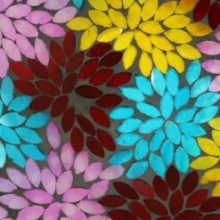 Sunnydaze Decor Sunnydaze Outdoor Garden Patio Bird Bath with Metal Stand and Multi-Colored Mosaic Petal Design Bowl - 14" -Cheap Garden Decor Store unnamed file 1798