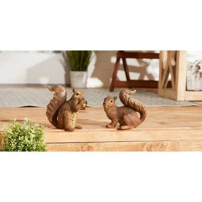 Zingz & Thingz Zingz & Thingz 6.75" Polyresin Nibbling Squirrel Garden Statue Brown 12 Zingz & Thingz Zingz & Thingz 6.75" Polyresin Nibbling Squirrel Garden Statue Brown - Image 10