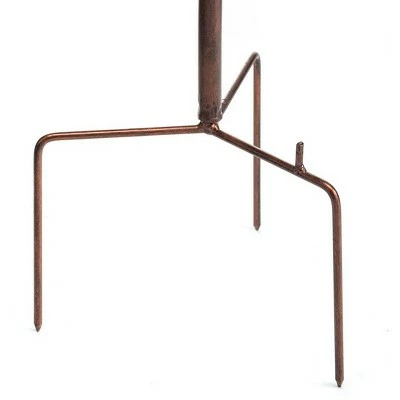 Wind & Weather Metal Cat, Bird and Flower Birdbath 8 Wind & Weather Metal Cat, Bird and Flower Birdbath - Image 6