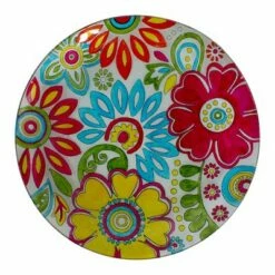 Northlight 18" Pastel Pink and Blue Flowers Hand Painted Glass Outdoor Patio Bird Bath -Cheap Garden Decor Store unnamed file 1906