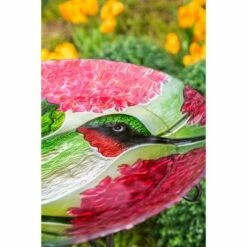 Evergreen 18" Hand Painted Embossed Glass Bird Bath, Hummingbird with Red Lupine Florals 11 Evergreen 18" Hand Painted Embossed Glass Bird Bath, Hummingbird with Red Lupine Florals -Cheap Garden Decor Store unnamed file 1912