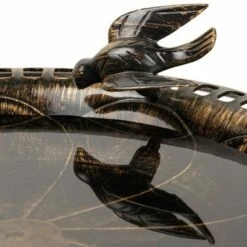 Alpine Corporation 27" Polyresin Antique Style Outdoor Birdbath Bowl with Bird Figurine Bronze -Cheap Garden Decor Store unnamed file 1917