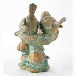 Wind & Weather Antiqued Two Birds Perched Atop Mushrooms Birdbath -Cheap Garden Decor Store unnamed file 1935