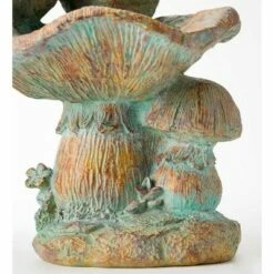 Wind & Weather Antiqued Two Birds Perched Atop Mushrooms Birdbath -Cheap Garden Decor Store unnamed file 1937