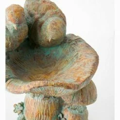 Wind & Weather Antiqued Two Birds Perched Atop Mushrooms Birdbath -Cheap Garden Decor Store unnamed file 1939