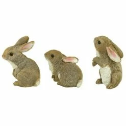 Design Toscano The Bunny Den, Garden Rabbit Statues, Set of 3 - Brown -Cheap Garden Decor Store unnamed file 199