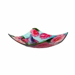 Evergreen 16.5" Hand Painted and Embossed Square Bird Bath, Hummingbird with Flowers -Cheap Garden Decor Store unnamed file 2030