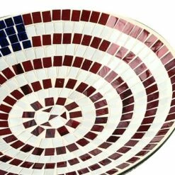 Backyard Expressions 24.5" Glass American Flag Birdbath -Cheap Garden Decor Store unnamed file 2070