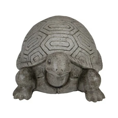 Northlight 11.75" Polished Gray Turtle Outdoor Garden Statue 6 Northlight 11.75" Polished Gray Turtle Outdoor Garden Statue - Image 4