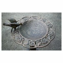 Oakland Living 28" Rose BirdBath - Antique Bronze