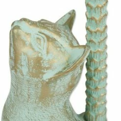 Zingz & Thingz Zingz & Thingz 21.25" Cat Aluminum Birdbath Teal Green -Cheap Garden Decor Store unnamed file 2167