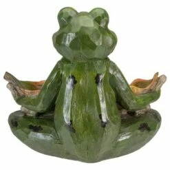 Northlight 14" Green Frog with Leaf Birdfeeder Outdoor Garden Statue -Cheap Garden Decor Store unnamed file 221
