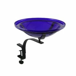 13.7" Reflective Crackle Glass Birdbath Bowl with Rail Mount Bracket - Achla Designs Orange -Cheap Garden Decor Store unnamed file 2215