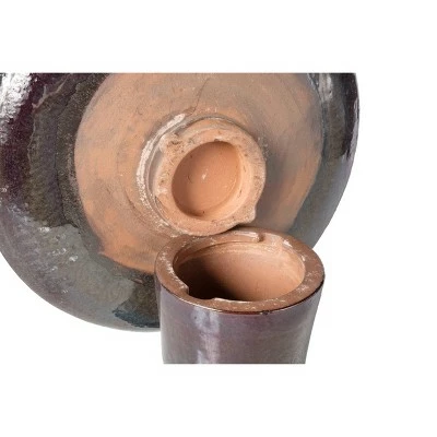 18" Handmade Glazed Ceramic Atlantic Birdbath Blue - Alfresco Home LLC 3 18" Handmade Glazed Ceramic Atlantic Birdbath Blue - Alfresco Home LLC