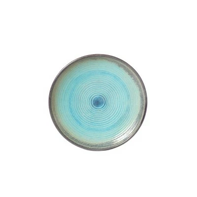 18" Handmade Glazed Ceramic Atlantic Birdbath Blue - Alfresco Home LLC 4 18" Handmade Glazed Ceramic Atlantic Birdbath Blue - Alfresco Home LLC - Image 2
