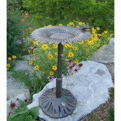 Oakland Living 34" Aluminum Sunflower Birdbath Bronze -Cheap Garden Decor Store unnamed file 2266