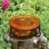 6" Reflective Crackle Glass Birdbath Bowl with Short Stand II Mandarin Orange - Achla Designs -Cheap Garden Decor Store unnamed file 2267
