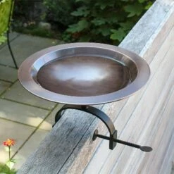 8.5" Classic II Birdbath with Over Rail Bracket Antique Copper - Achla Designs -Cheap Garden Decor Store unnamed file 2277