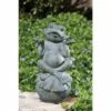 18.5" Resin Indoor/Outdoor Care Free Frog Garden Statue Brown - Alfresco Home LLC -Cheap Garden Decor Store unnamed file 230