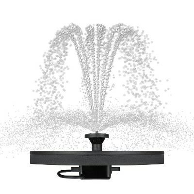 Dartwood Solar Bird Bath and Water Fountain with 4 Different Nozzle Heads for Bird Baths and Small Ponds (2 Pack) 6 Dartwood Solar Bird Bath and Water Fountain with 4 Different Nozzle Heads for Bird Baths and Small Ponds (2 Pack) - Image 4