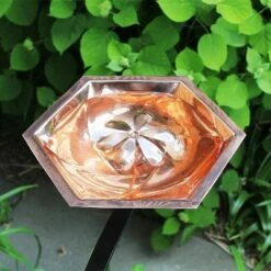 12.7" Hexagonal Bee Fountain and Birdbath with Rail Mount Bracket Copper Plated Finish - Achla Designs -Cheap Garden Decor Store unnamed file 2339