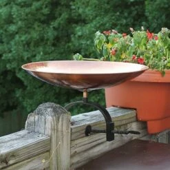 8" Stainless Steel Birdbath Bowl with Over Rail Bracket Polished Copper Plated - ACHLA Designs 6 8" Stainless Steel Birdbath Bowl with Over Rail Bracket Polished Copper Plated - ACHLA Designs -Cheap Garden Decor Store unnamed file 2341