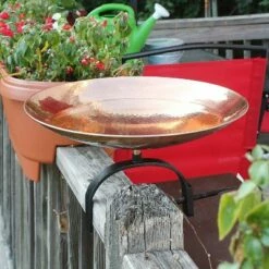 8" Stainless Steel Birdbath Bowl with Over Rail Bracket Polished Copper Plated - ACHLA Designs 7 8" Stainless Steel Birdbath Bowl with Over Rail Bracket Polished Copper Plated - ACHLA Designs -Cheap Garden Decor Store unnamed file 2342
