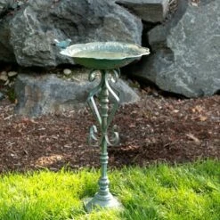 Zingz & Thingz Zingz & Thingz 13.75" Speckled Iron Birdbath Green 9 Zingz & Thingz Zingz & Thingz 13.75" Speckled Iron Birdbath Green -Cheap Garden Decor Store unnamed file 2357