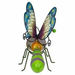 Napco 10" Large Muliti-Color Metal Smiling Butterfly Outdoor Garden Figurine -Cheap Garden Decor Store unnamed file 236