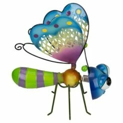 Napco 10" Large Muliti-Color Metal Smiling Butterfly Outdoor Garden Figurine -Cheap Garden Decor Store unnamed file 237