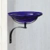 12.5" Reflective Crackle Glass Birdbath Bowl with Wall Mount Bracket - Achla Designs Teal Blue -Cheap Garden Decor Store unnamed file 2372