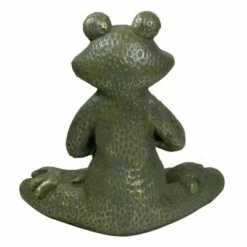 Northlight 14" Gold Verdigris Yoga Frog Outdoor Garden Statue -Cheap Garden Decor Store unnamed file 24