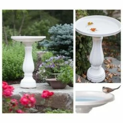 Bloem 25" Promo Bird Bath - White