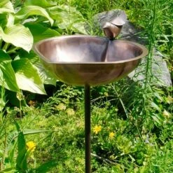 3.5" Heart Shaped Birdbath Bowl with Stake Antique Copper - ACHLA Designs -Cheap Garden Decor Store unnamed file 2411