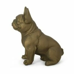 17" Concrete Delamore Outdoor French Bulldog Garden Statue - Rustic Gold - Christopher Knight Home -Cheap Garden Decor Store unnamed file 244