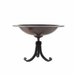 9" Classic II Birdbath with Tripod Stand Antique Copper - Achla Designs