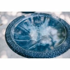 Set of 2 Concrete Birdbaths with Round Pedestal and Base - XBrand Black/speckled Gray -Cheap Garden Decor Store unnamed file 2465