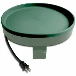 Farm Innovators Inc Farm Innovators GBD-75 All Seasons 3 In 1 Outdoor 14 Inch Heated Birdbath with 3 Mounting Options, 75 Watts, Green/Light Green