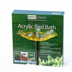 Birds Choice 5" Acrylic Birdbath Red