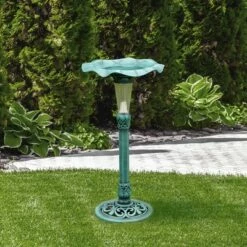 Teamson Home Polyresin Lotus Leaf Pedestal Bird Bath -Cheap Garden Decor Store unnamed file 2536