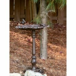 Zingz & Thingz Zingz & Thingz 23.75" Forest Frolic Cast Iron Birdbath Dark Brown -Cheap Garden Decor Store unnamed file 2543