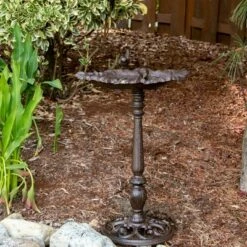 Zingz & Thingz Zingz & Thingz 23.75" Forest Frolic Cast Iron Birdbath Dark Brown -Cheap Garden Decor Store unnamed file 2544