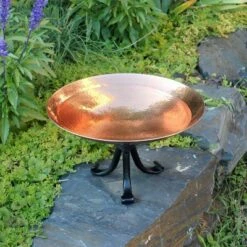 8.5" Stainless Steel Birdbath Bowl with Tripod Stand Polished Copper Plated - ACHLA Designs -Cheap Garden Decor Store unnamed file 2567