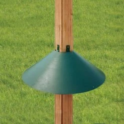 Woodlink Metal Wrap Around Bird House and Feeder Squirrel Baffle Guard for 4 x 4 Inch Pole Post