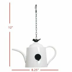 Hanging White Metal Decorative Birdhouse - Foreside Home & Garden -Cheap Garden Decor Store unnamed file 2610