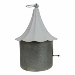 White Metal Decorative Birdhouse - Foreside Home & Garden