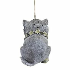 Roman Inc Home & Garden 7.25" Cat With Rainboots Birdhouse Yard Decor Nest Flowers Roman, Inc - Bird And Insect Houses