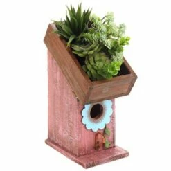 The Lakeside Collection Lakeside Wood Combination Bird House and Planter with Distressed Finish -Cheap Garden Decor Store unnamed file 2645