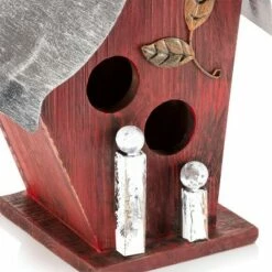 Alpine Corporation 12" Wood/Metal Outdoor Hanging Birdhouse Turquoise -Cheap Garden Decor Store unnamed file 2657