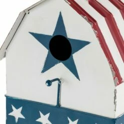 18" Iron Patriotic Birdhouse With Rooster Vane Top - Alpine Corporation -Cheap Garden Decor Store unnamed file 2689